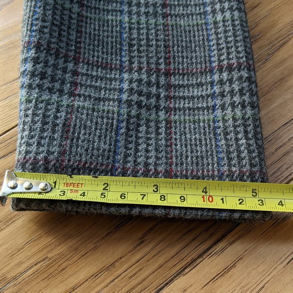 Sag Harbor Petite Wool Oversized Blazer Gray Plaid Tartan Vintage 6 Small 6P 0 - Picture 12 of 16